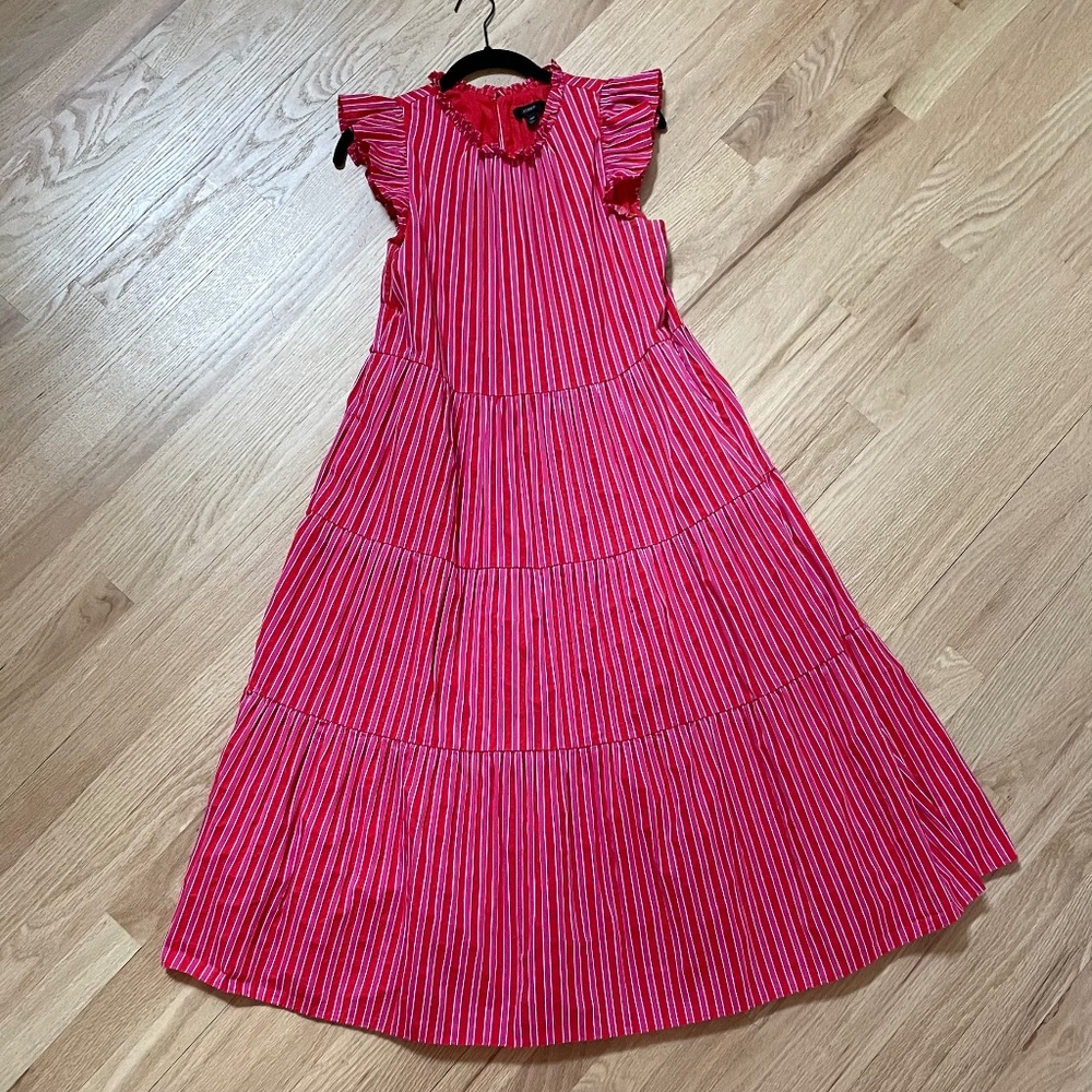 J. Crew Seersucker Midi Dress